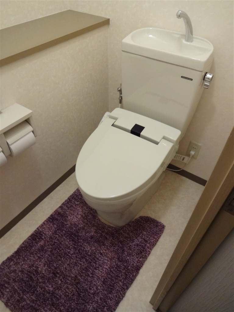 マンションのトイレを取替え