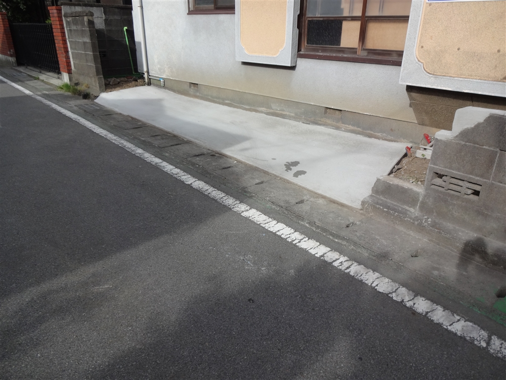 ここに長く住みたいので・・・車停車場設置