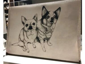 ドロシーとエックス イラスト描いてもらいました。