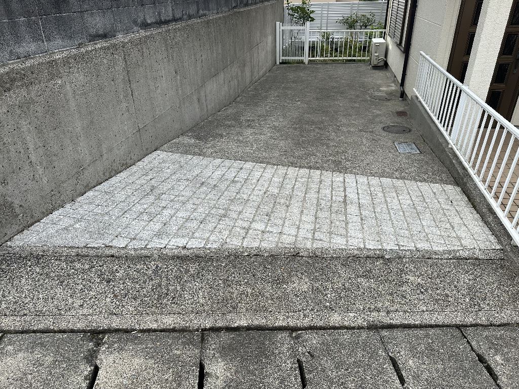 駐車場♪高圧洗浄