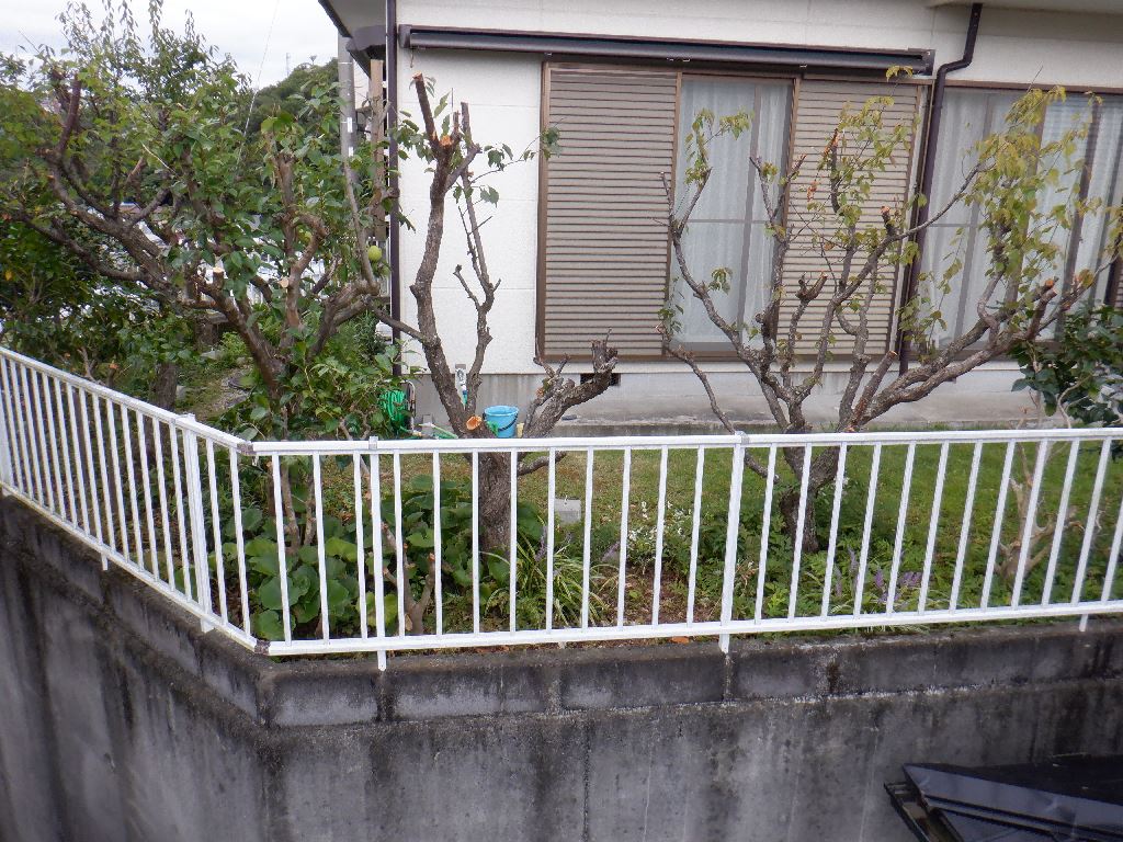 庭の木大変！剪定・伐採完了。隣の家より